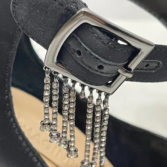 NEW Vince Camuto Greer Rhinestone Black Pump 8 - Picture 5 of 9